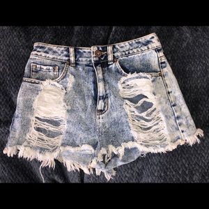 High waisted shorts